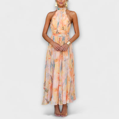 Naira – Watercolour Maxi Dress