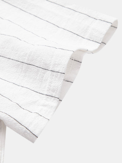 Porto Striped Linen Set