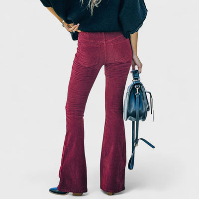 Chloe - Flared Corduroy Trousers