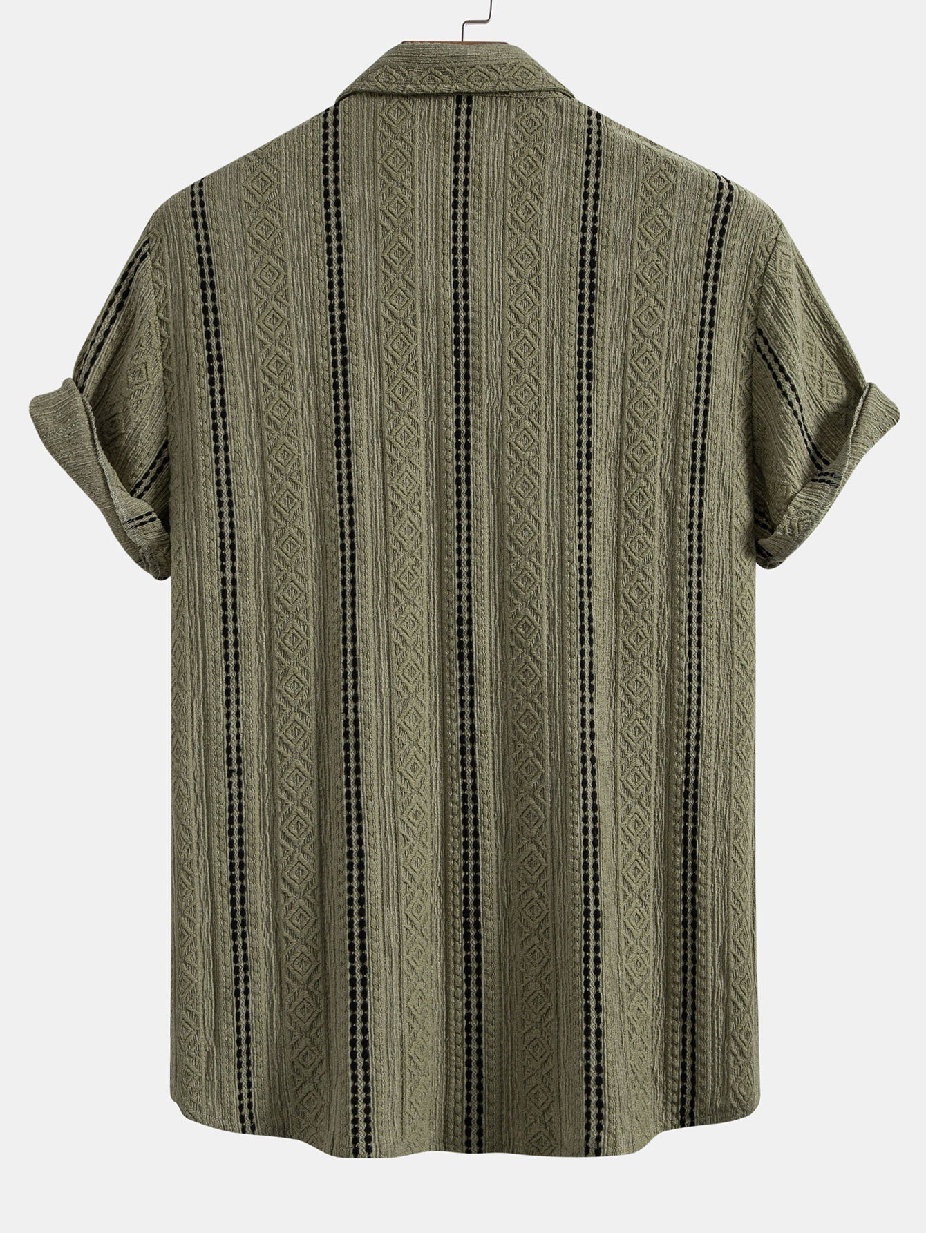 Jacquard Shirt & Linen Trousers Set