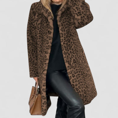 Aliyah - Cosy Leopard Print Jacket