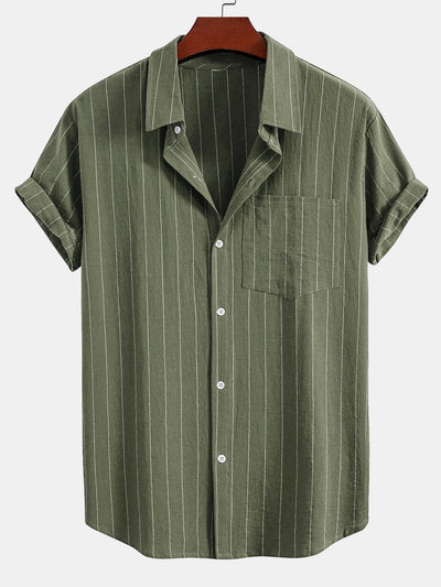 Porto Striped Linen Set