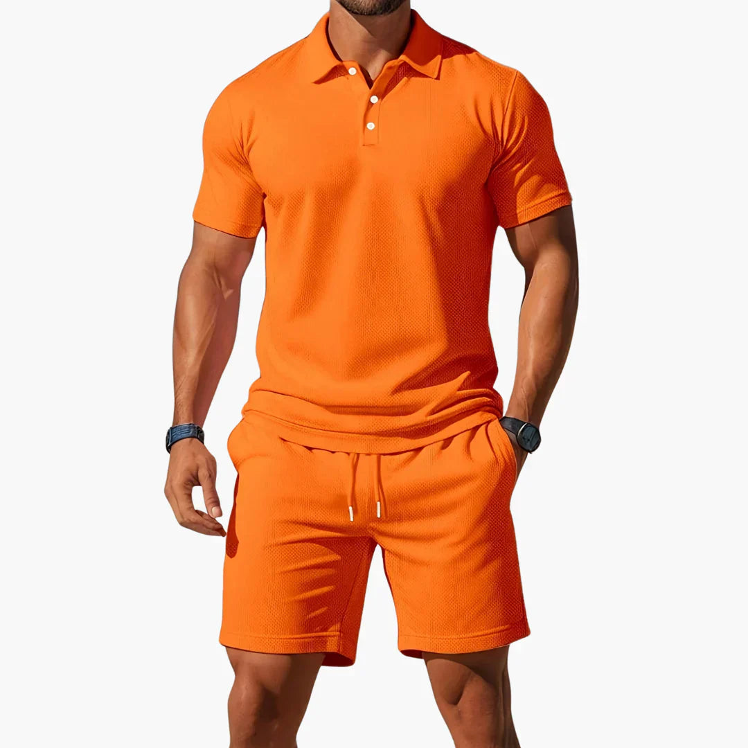 NATHAN™|MEN'S SUMMER POLO SET