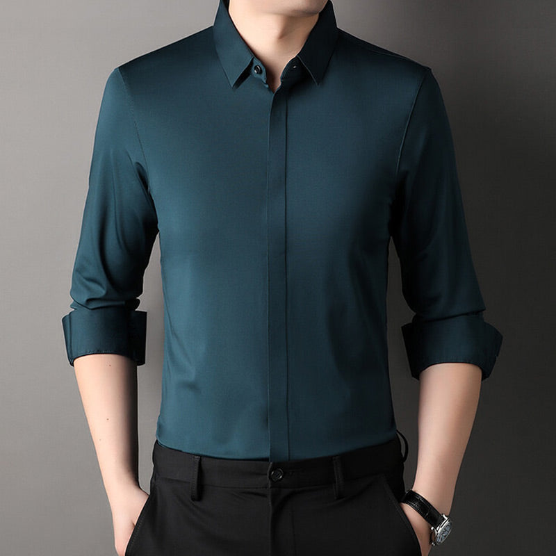 SALVINO™|WRINKLE-RESISTANT STRETCH SHIRT