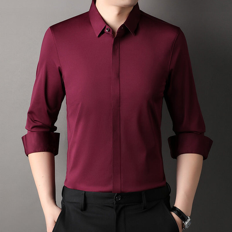 SALVINO™|WRINKLE-RESISTANT STRETCH SHIRT