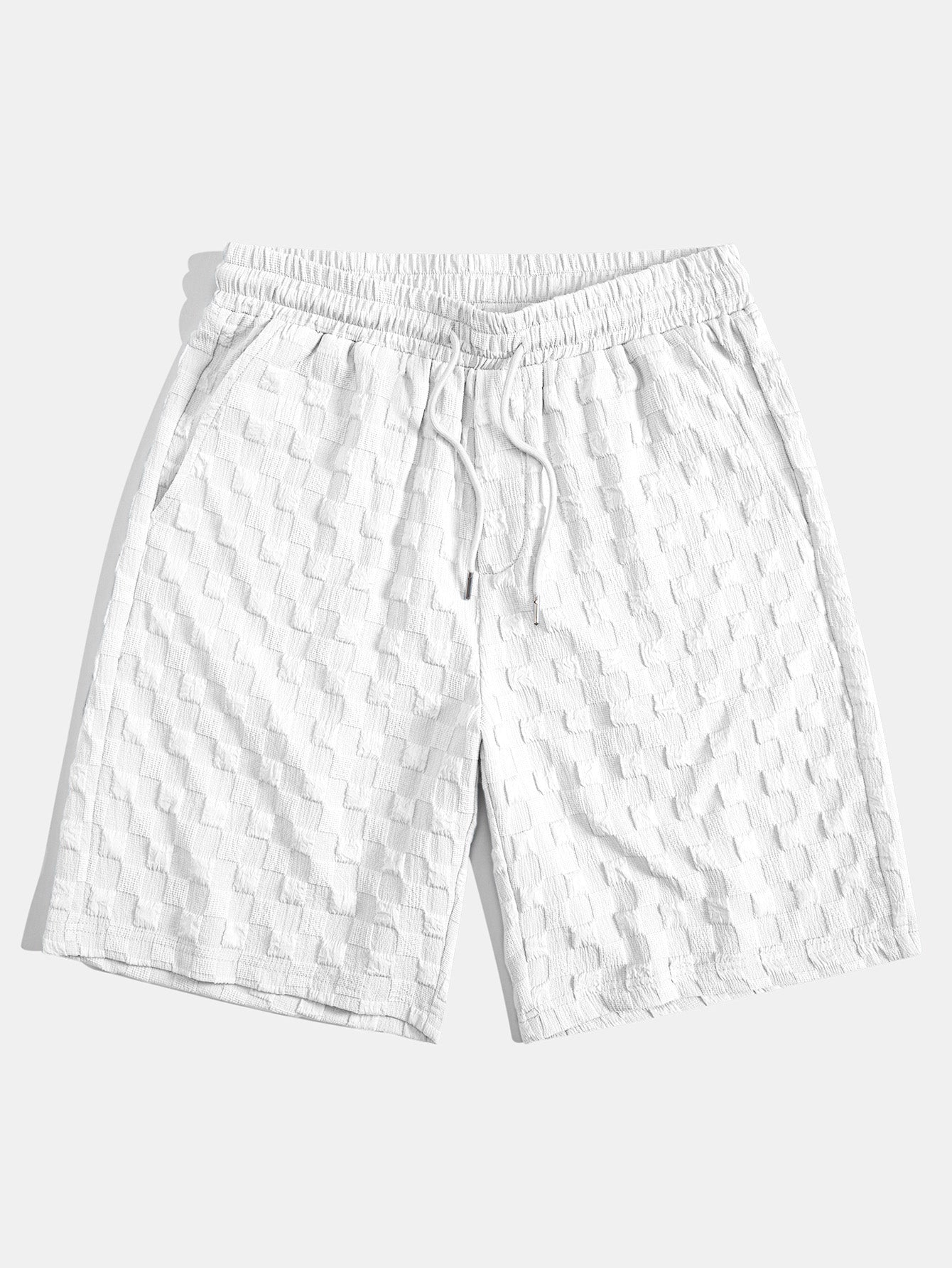 Jacquard Check Shirt & Shorts Set