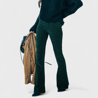 Chloe - Flared Corduroy Trousers