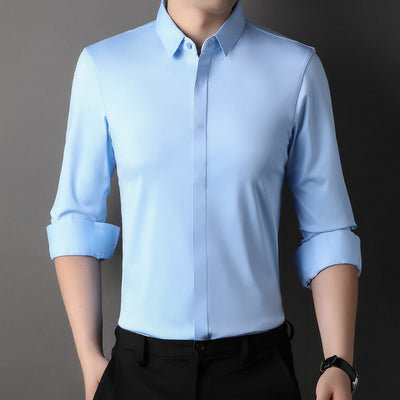 SALVINO™|WRINKLE-RESISTANT STRETCH SHIRT