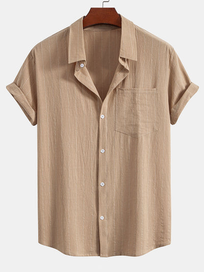 Porto Striped Linen Set