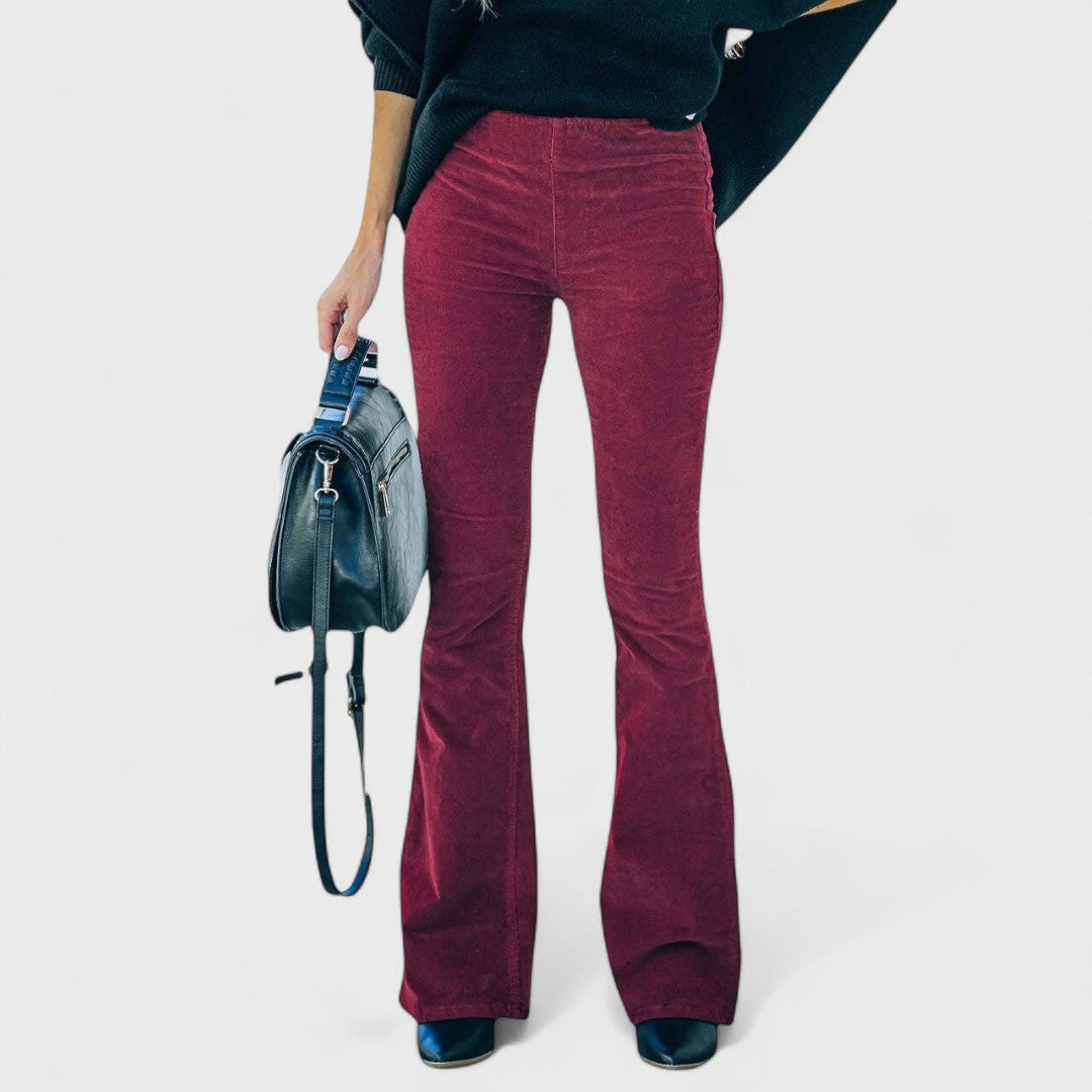 Chloe - Flared Corduroy Trousers