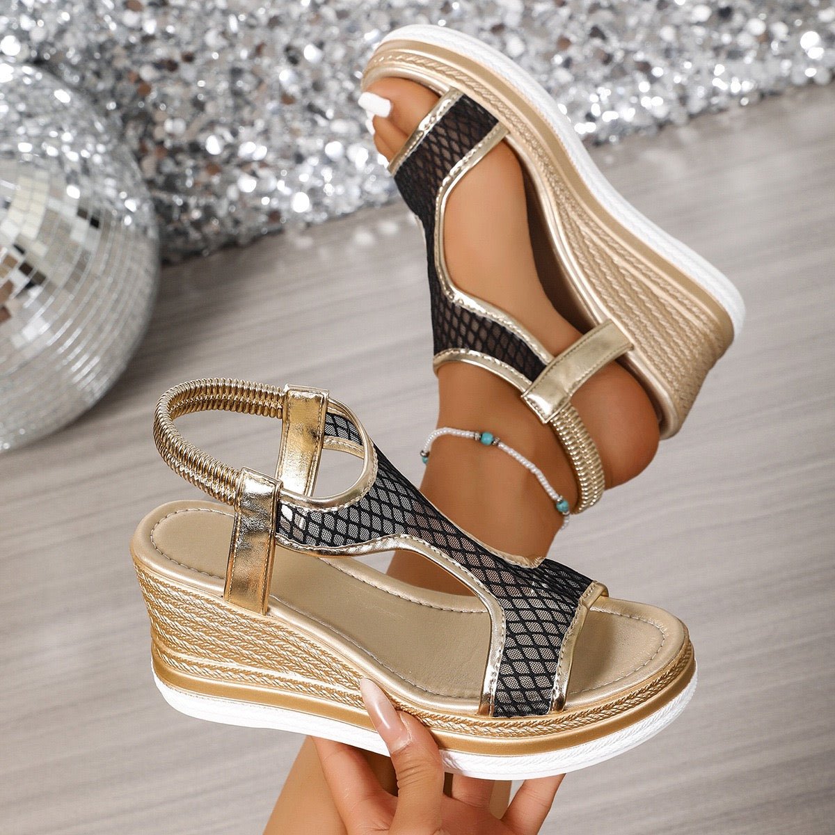 ELISABETTA|ORTHOPEDIC WEDGE SANDALS