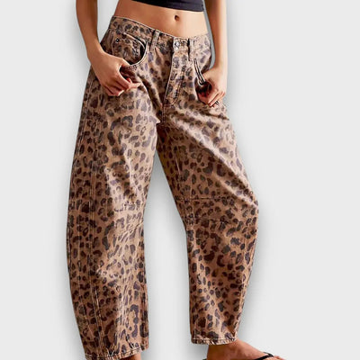 Edith – Animal Print Trousers