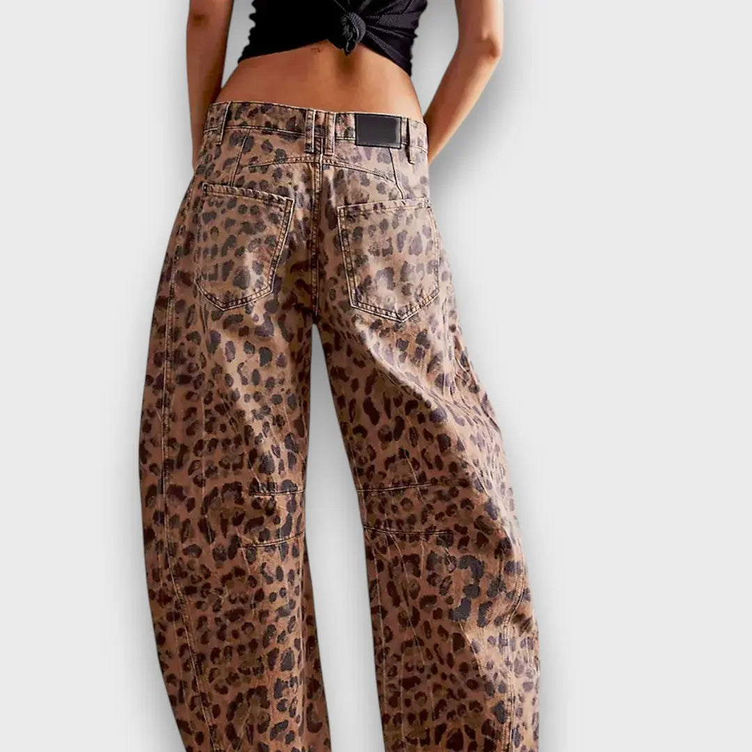 Edith – Animal Print Trousers