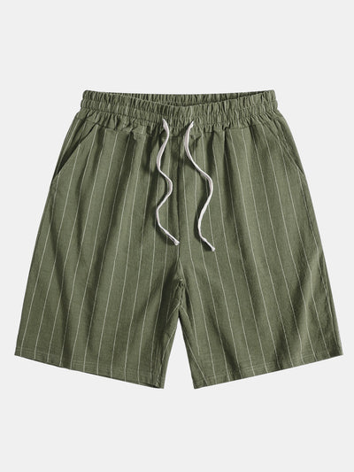 Porto Striped Linen Set