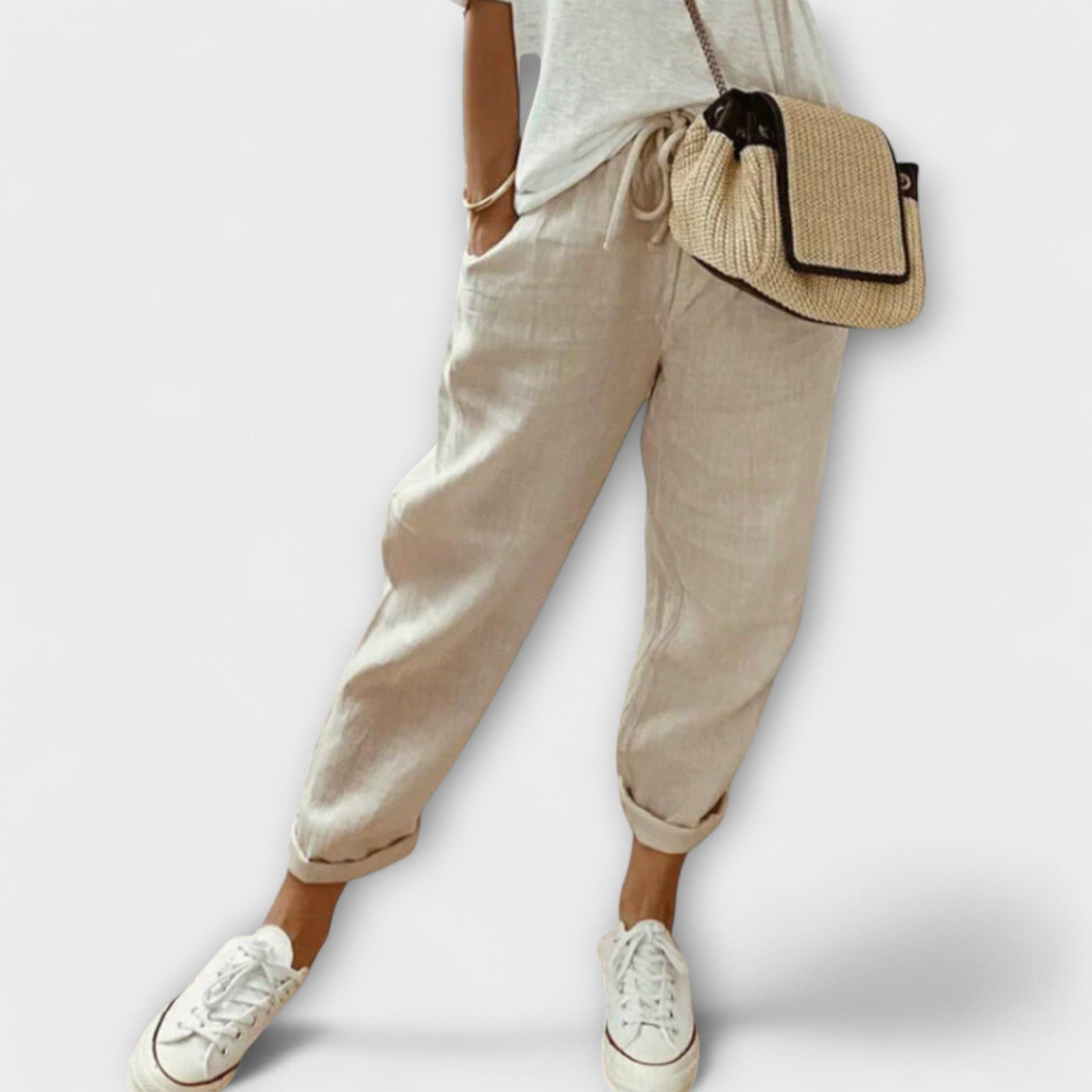 Bibi - Stylish and Casual Linen Trousers