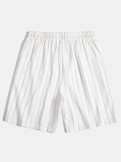 Porto Striped Linen Set