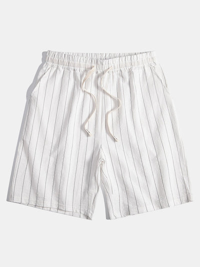 Porto Striped Linen Set