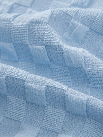 Jacquard Check Shirt & Shorts Set