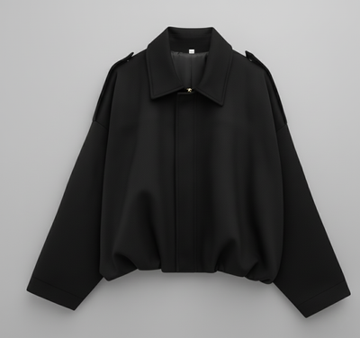 Lina – Oversize Suede Bomber