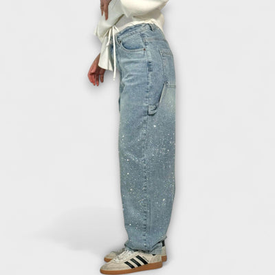 Fable - Denim Balloon Carpenter Style Jeans