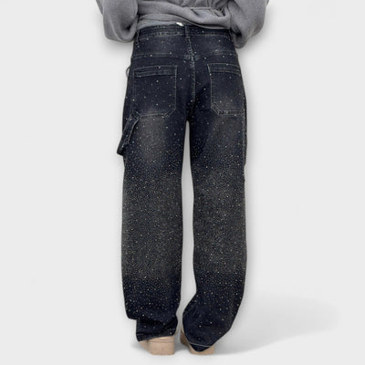 Fable - Denim Balloon Carpenter Style Jeans