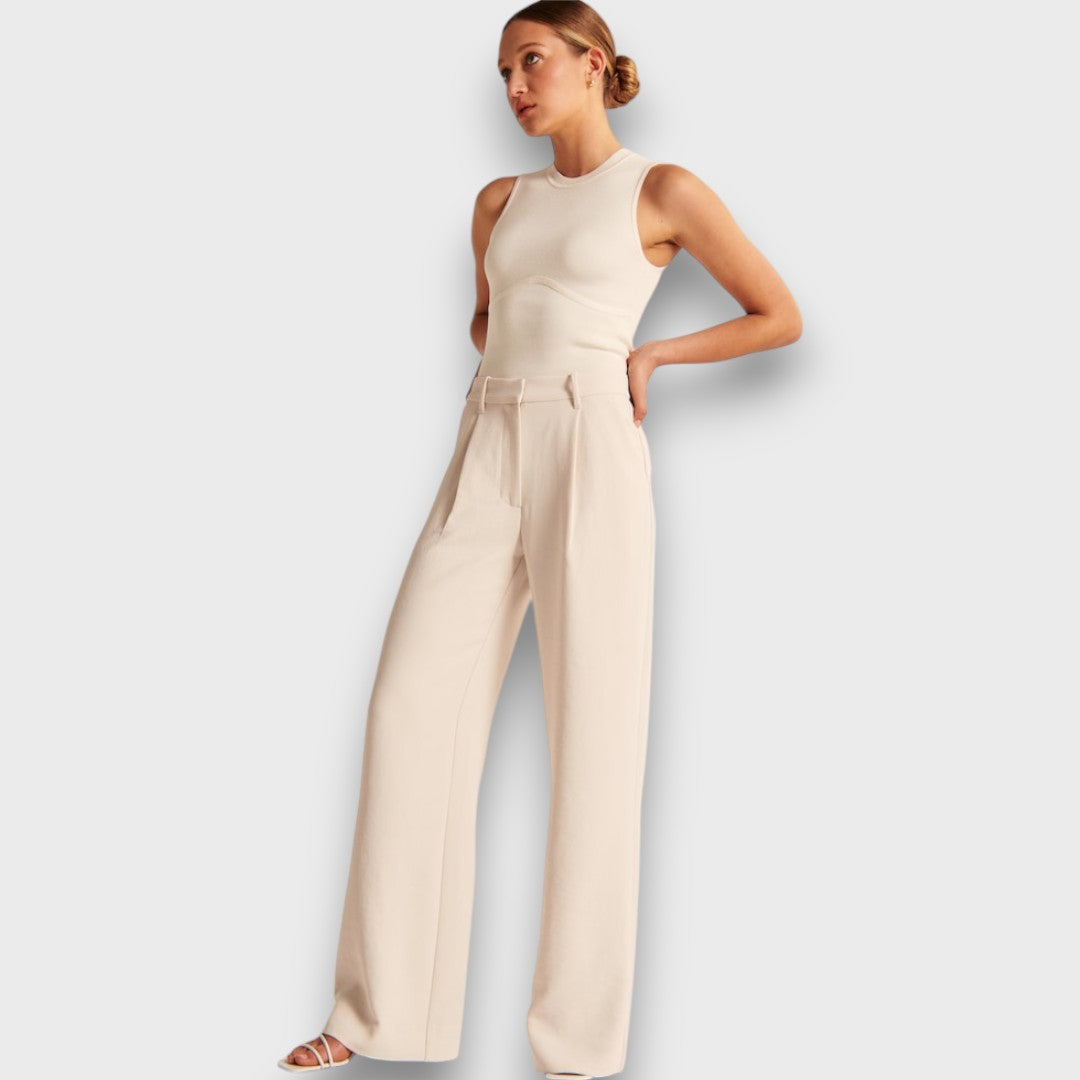 Alva – Wide Leg High-Waisted Trousers