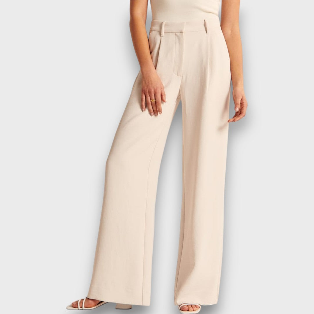 Alva – Wide Leg High-Waisted Trousers