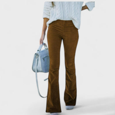 Chloe - Flared Corduroy Trousers