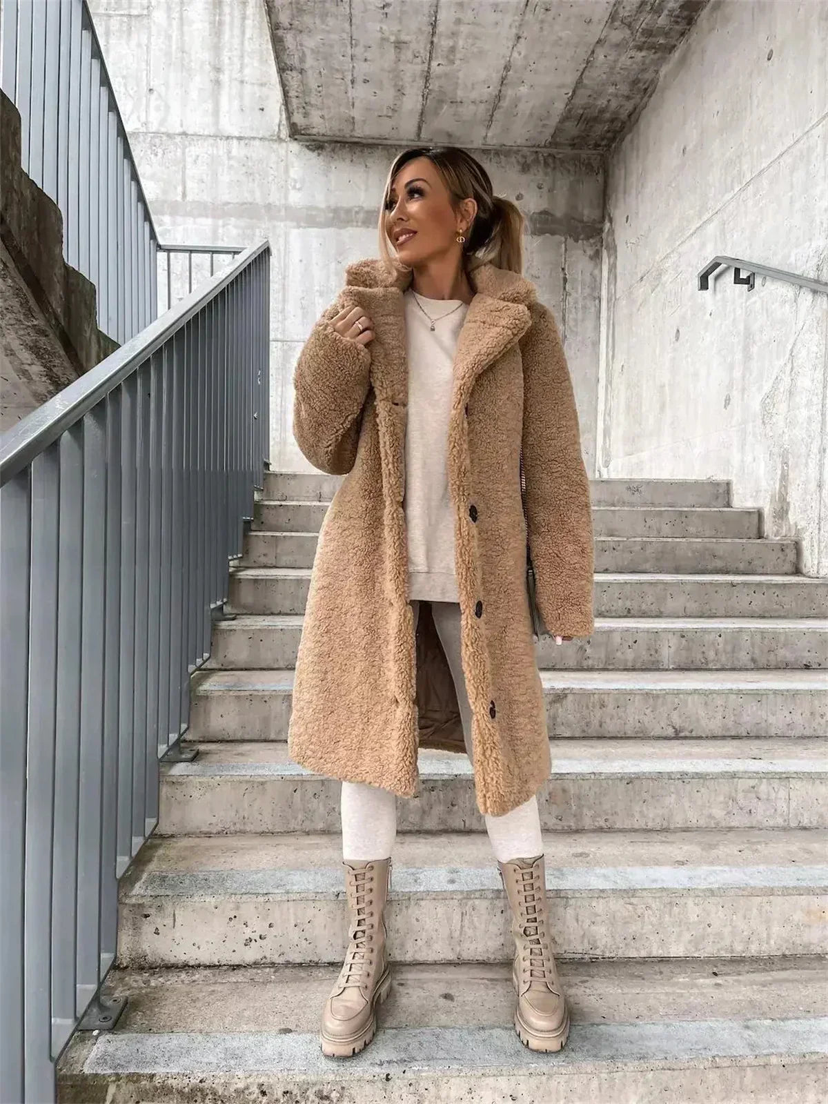 Monica - Stylish Teddy Coat