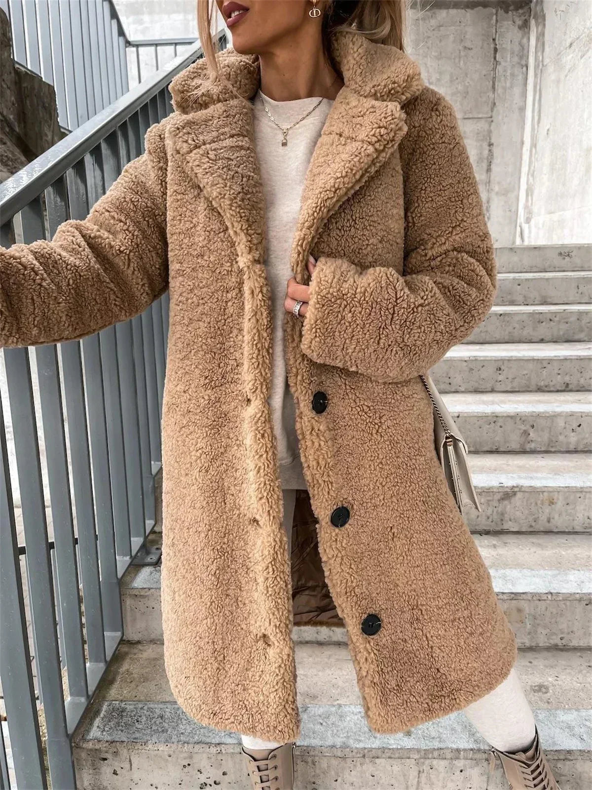 Monica - Stylish Teddy Coat