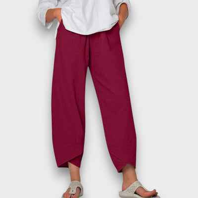Neve – Lightweight Summer Trousers with Modern Hem