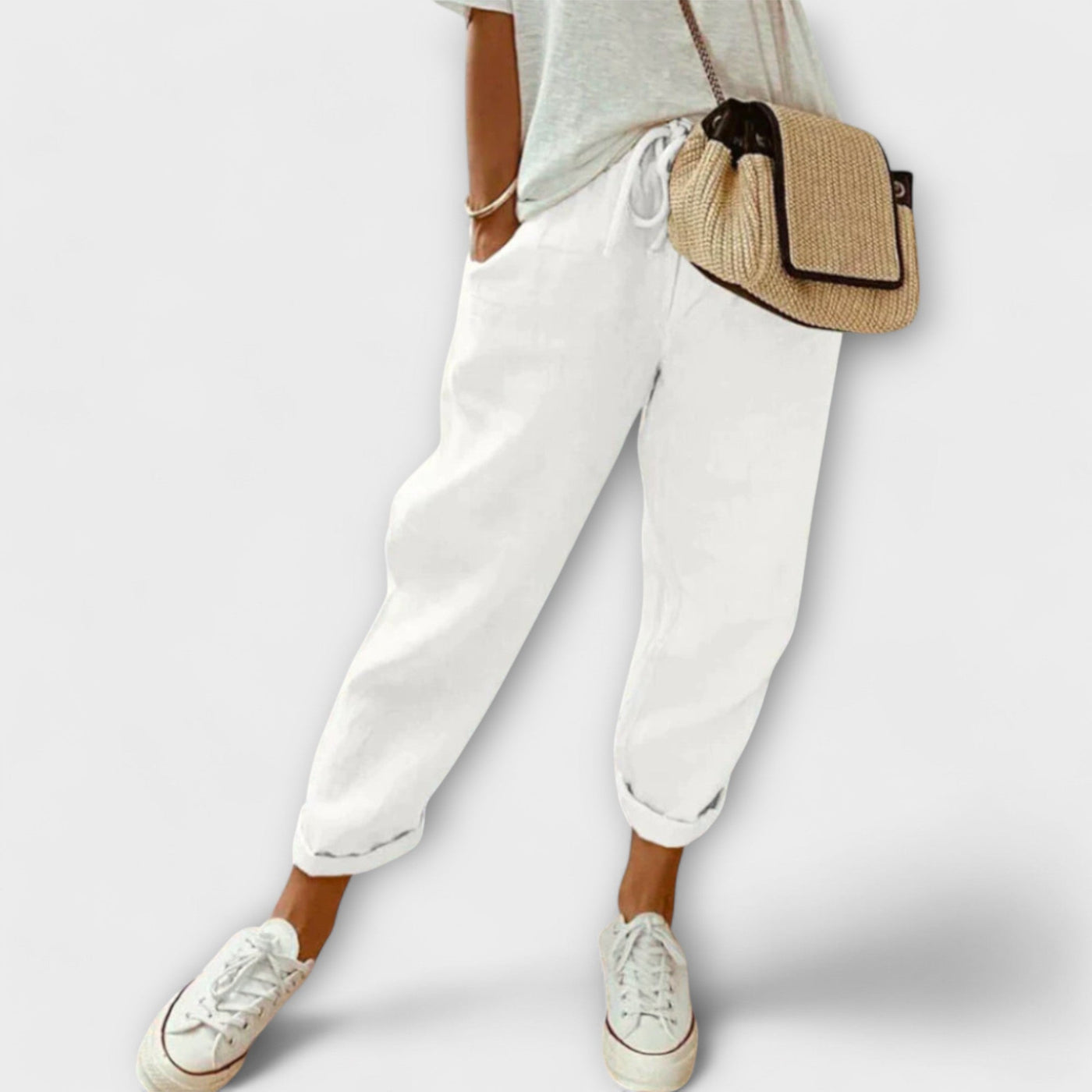 Bibi - Stylish and Casual Linen Trousers