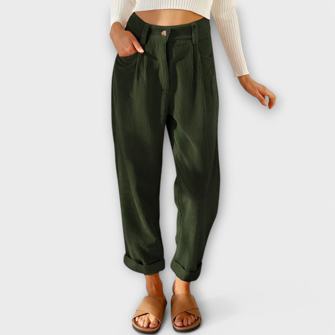 Jana - Modern Velvet Trousers