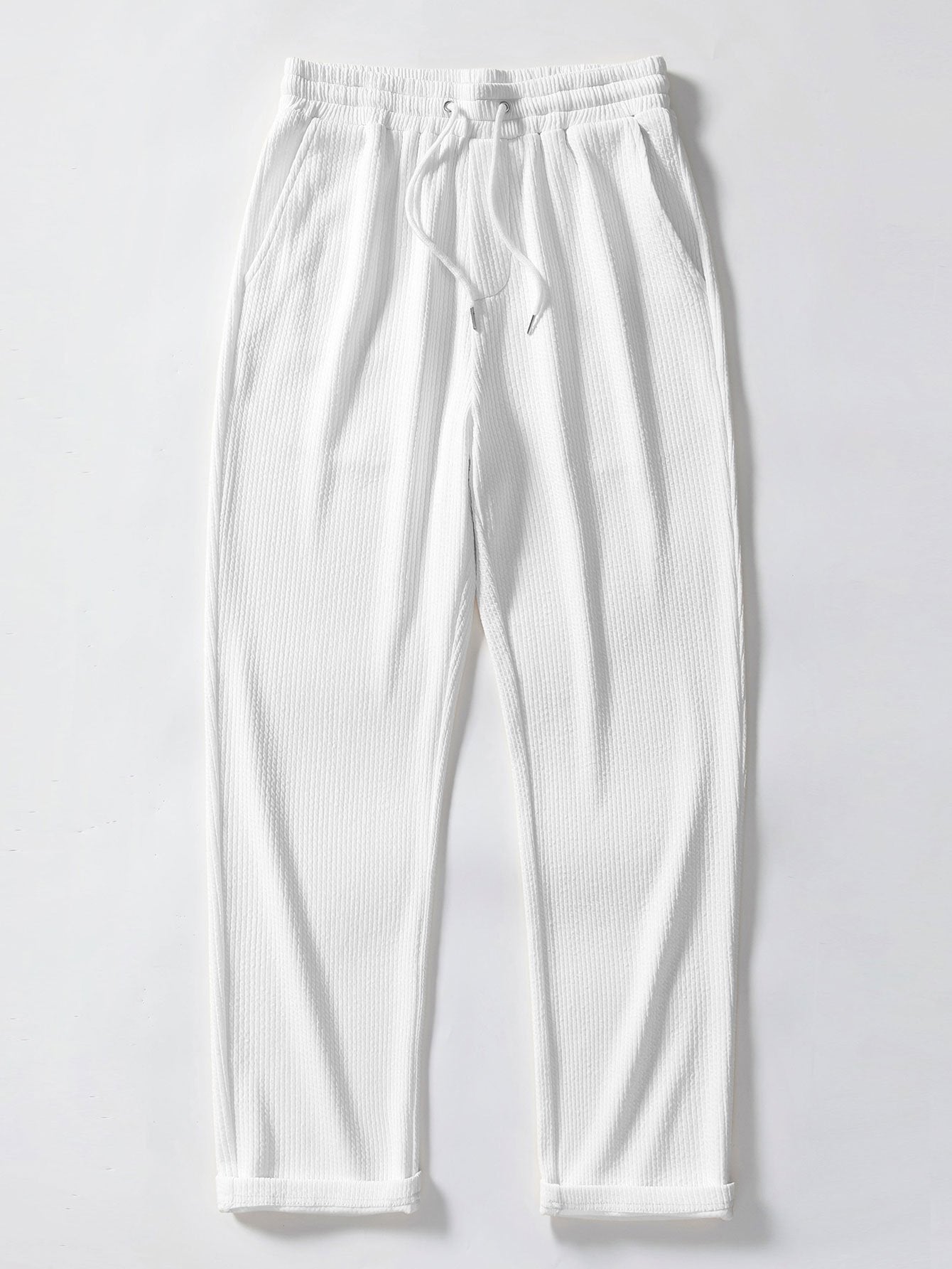 Santorini V-Neck Polo & Ribbed Trousers Set